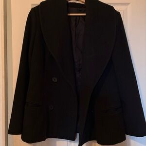 Perry Ellis Classic Black Pea Coat